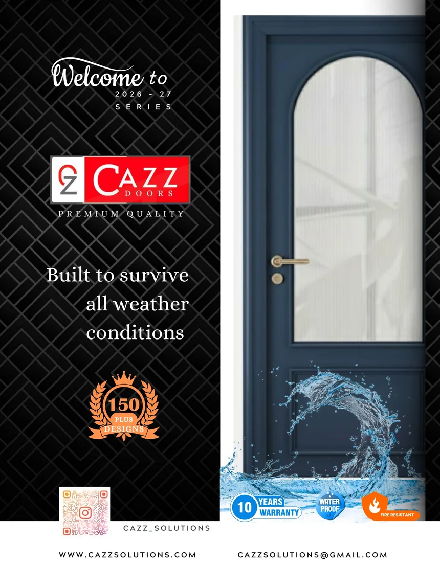 The CAZZ DOORS 2026–27 catalogue cover